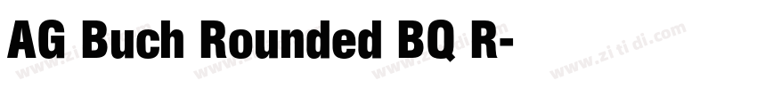 AG Buch Rounded BQ R字体转换